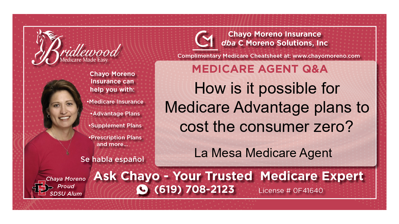 How is it possible for Medicare Advantage plans to cost the consumer zero?