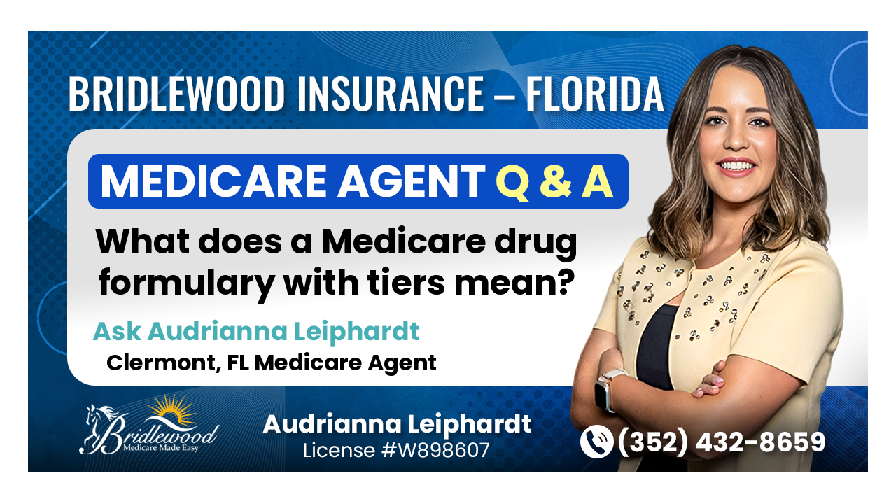 What does a Medicare drug formulary with tiers mean?