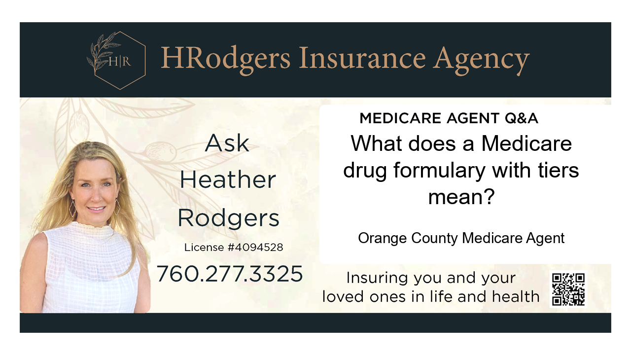 What does a Medicare drug formulary with tiers mean?
