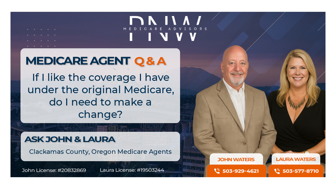 If I like the coverage I have under the original Medicare, do I need to make a change?
