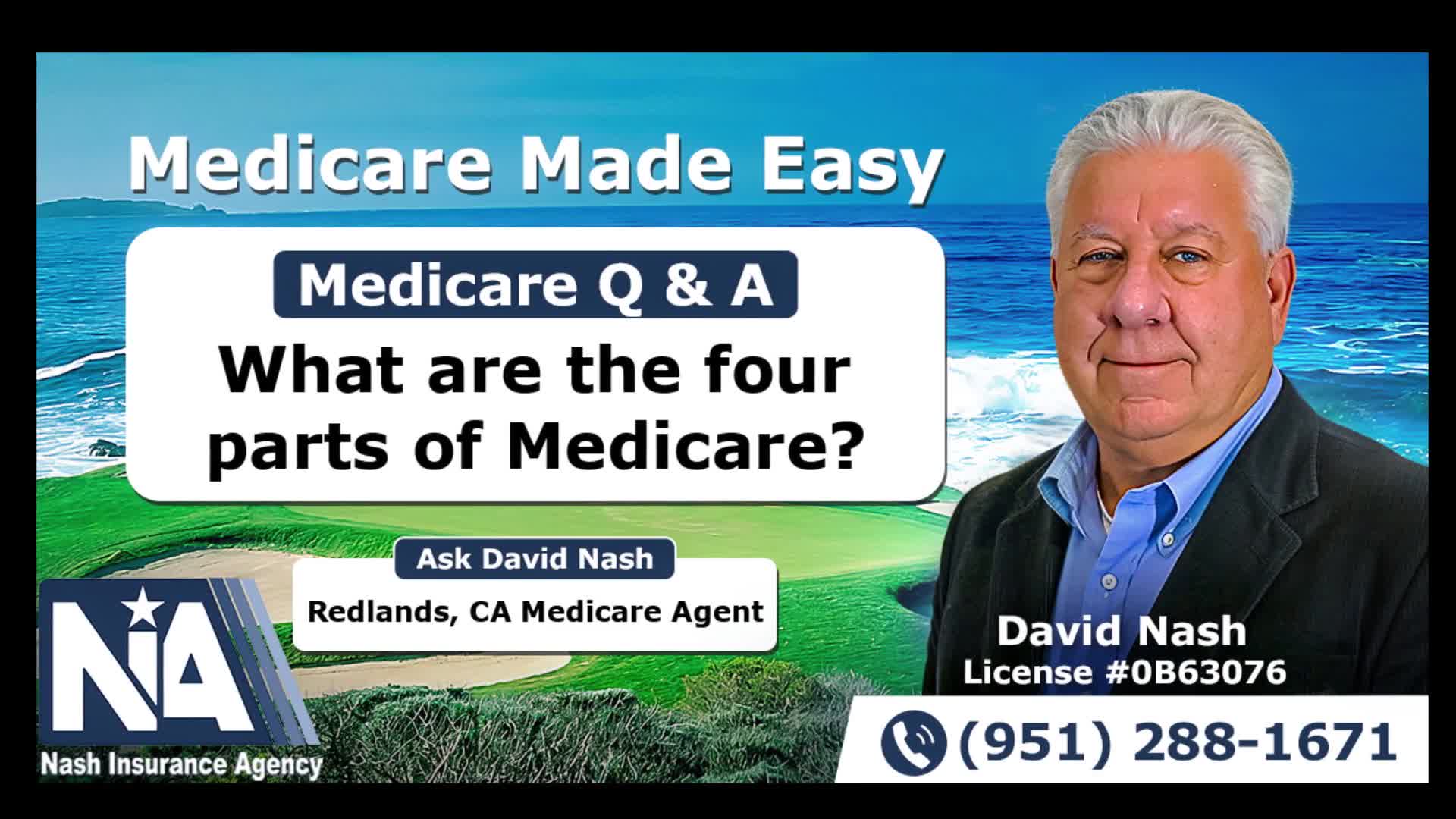 What are the four parts of Medicare?