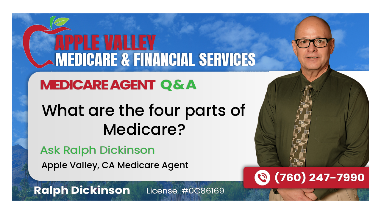 What are the four parts of Medicare?