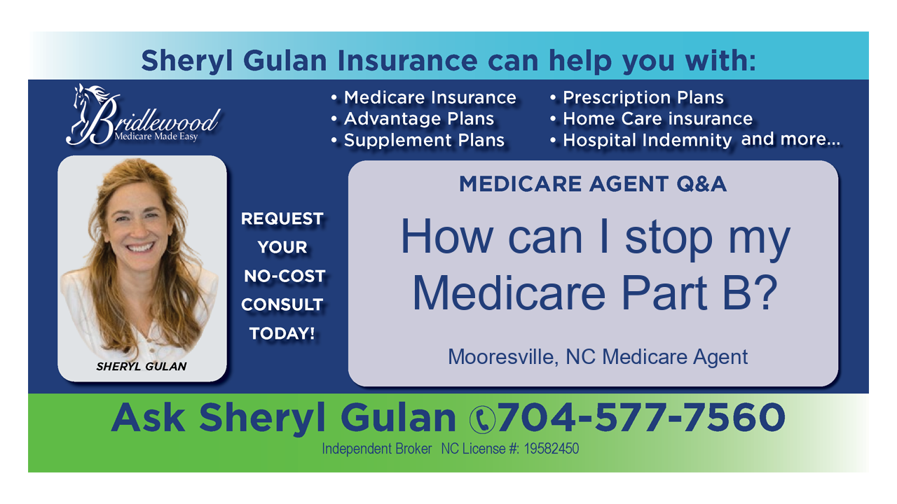 How can I stop my Medicare Part B?