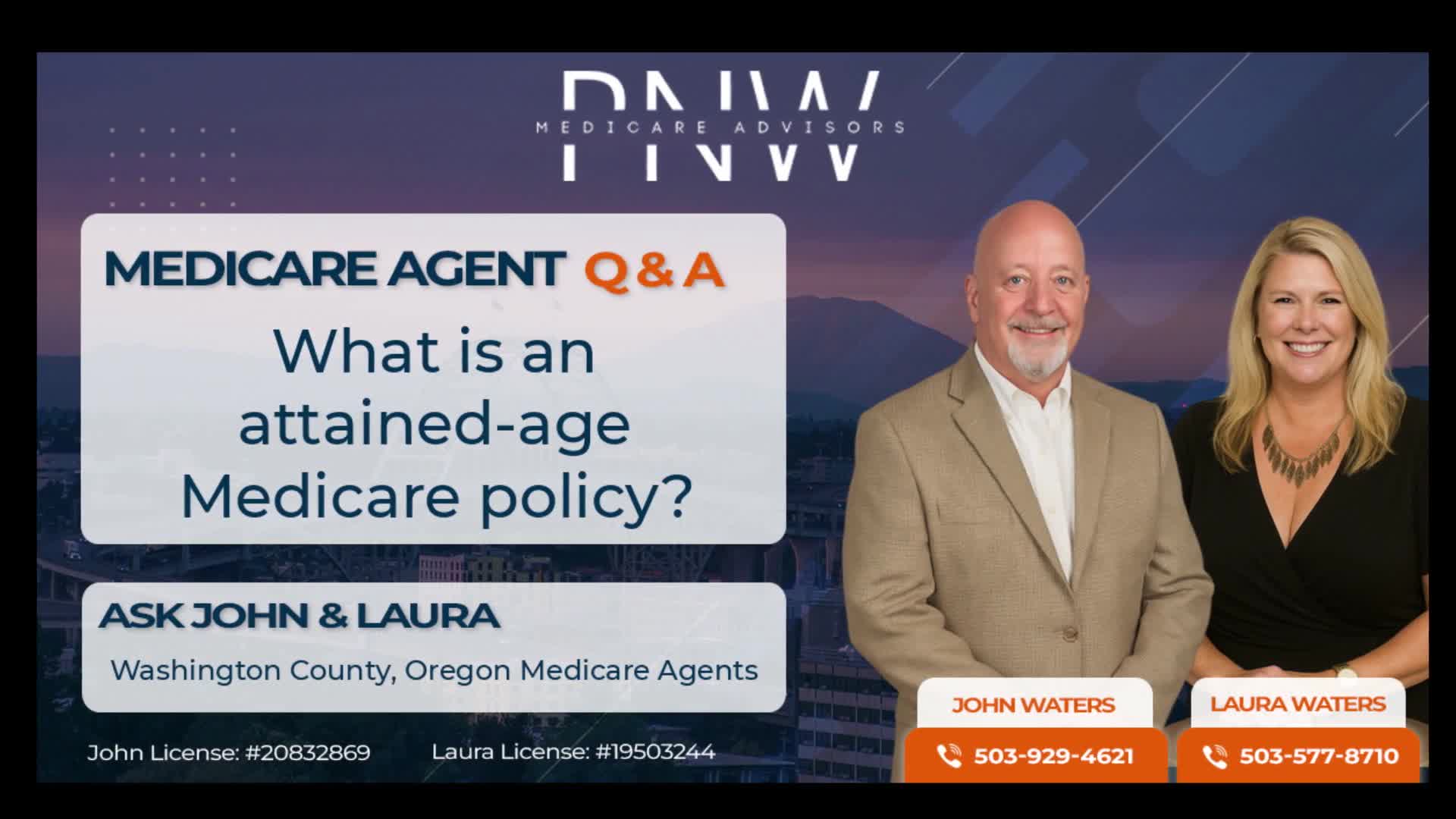 What is an attained-age Medicare policy?
