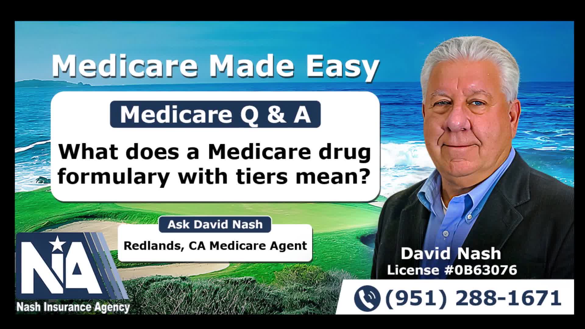 What does a Medicare drug formulary with tiers mean?