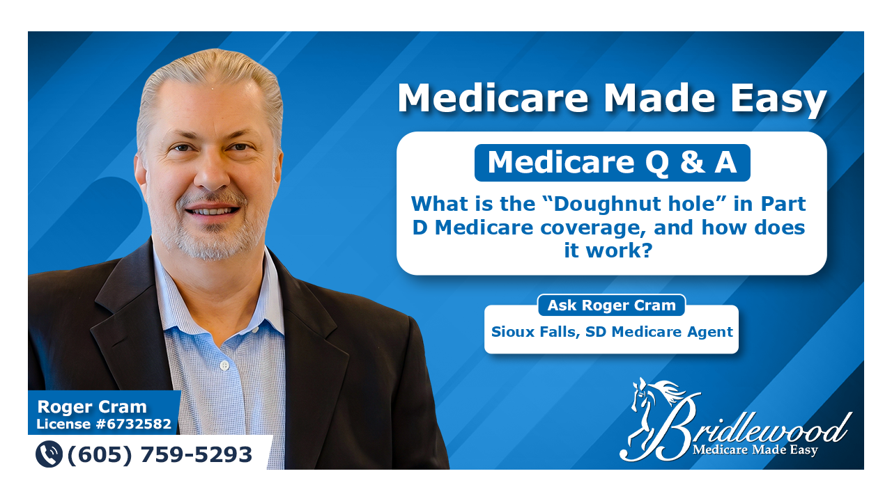 What is the “Doughnut hole” in Part D Medicare coverage, and how does it work?