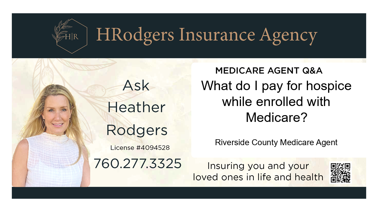 What do I pay for hospice while enrolled with Medicare?