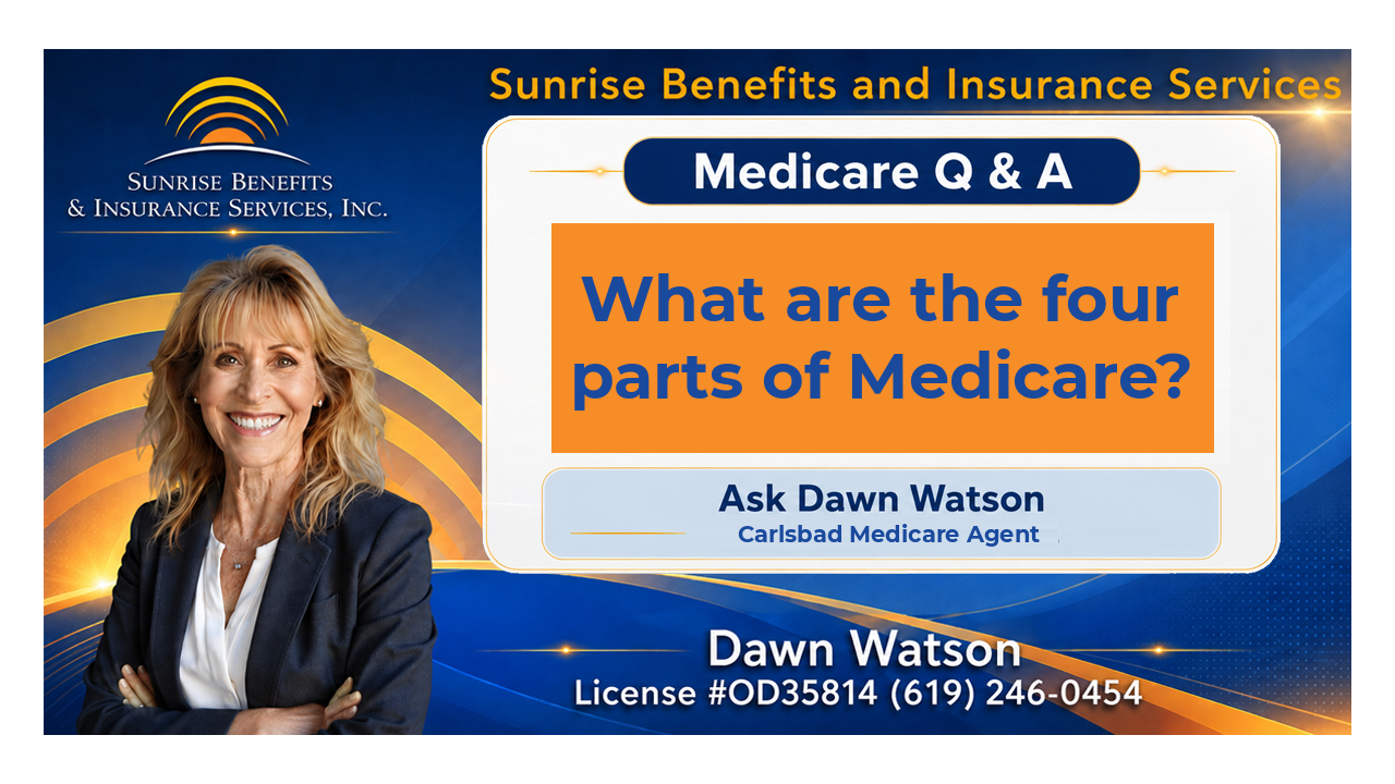 What are the four parts of Medicare?