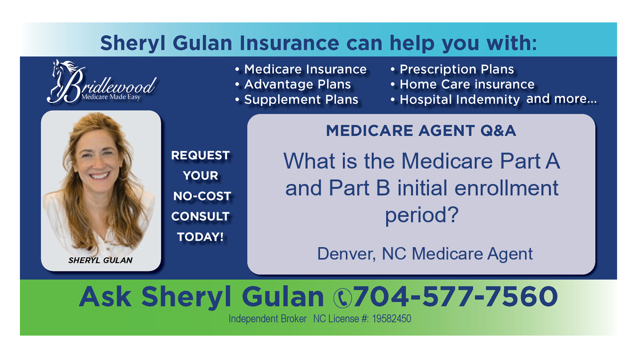 What is the Medicare Part A and Part B initial enrollment period?