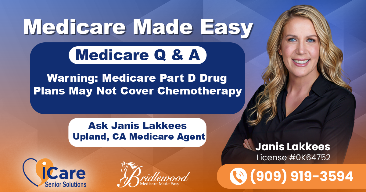 Warning: Medicare Part D Drug Plans May Not Cover Chemotherapy