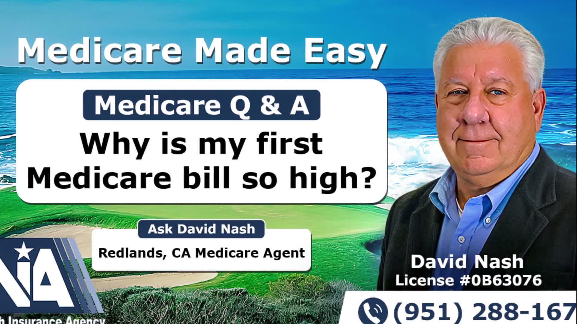 Why is my first Medicare bill so high?
