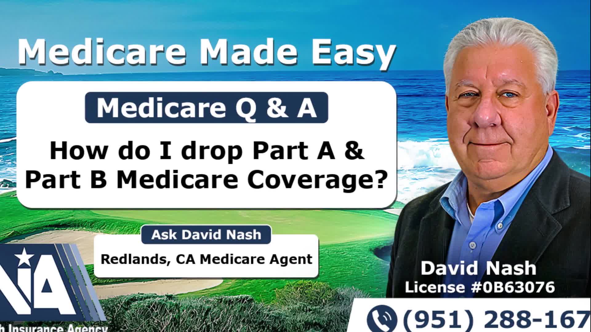 How do I drop Part A & Part B Medicare Coverage?