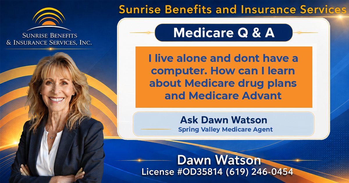 I live alone and dont have a computer. How can I learn about Medicare drug plans and Medicare Advant
