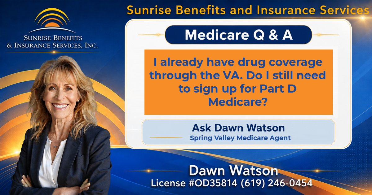 I already have drug coverage through the VA. Do I still need to sign up for Part D Medicare?