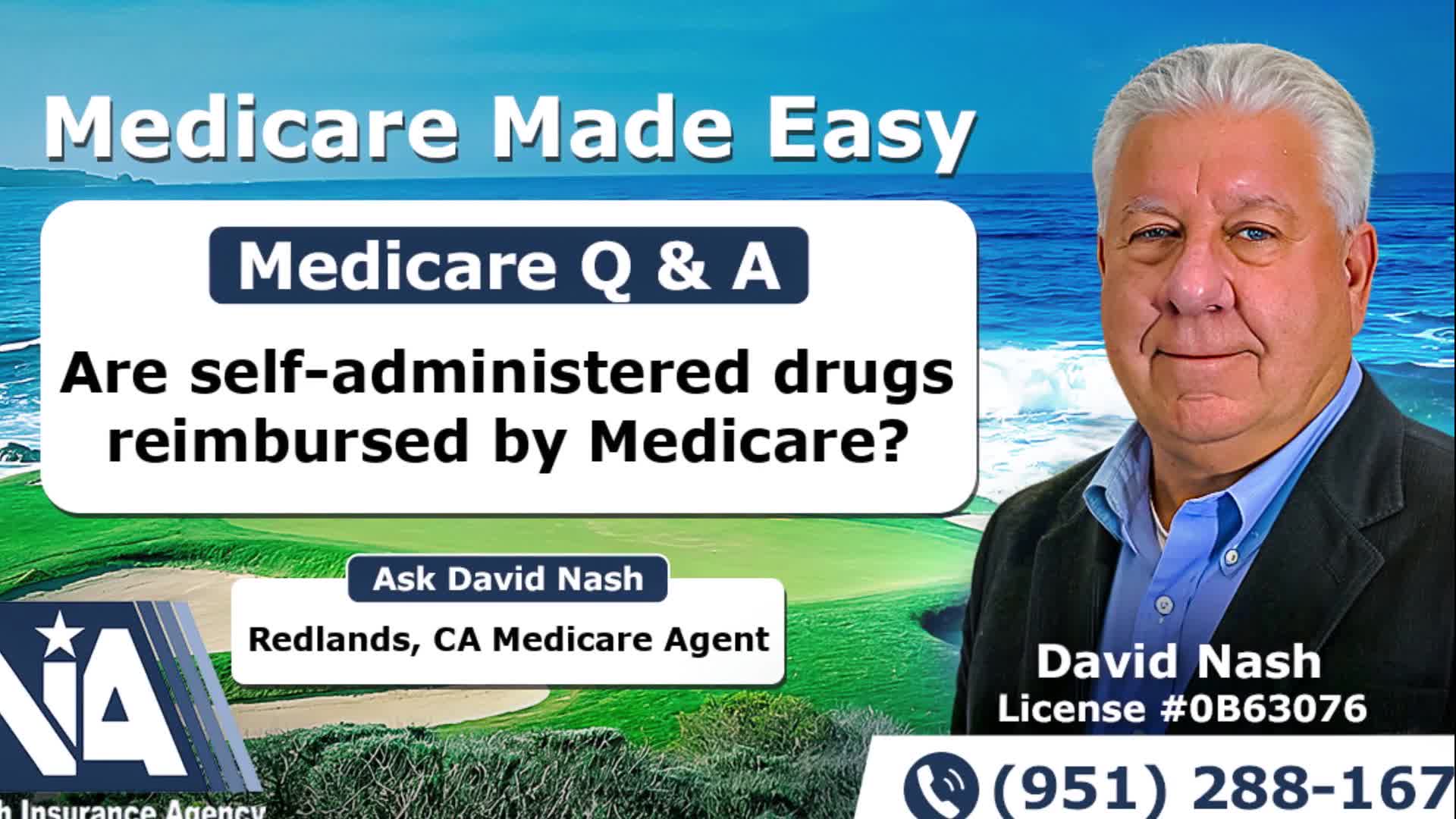 Are self-administered drugs reimbursed by Medicare?